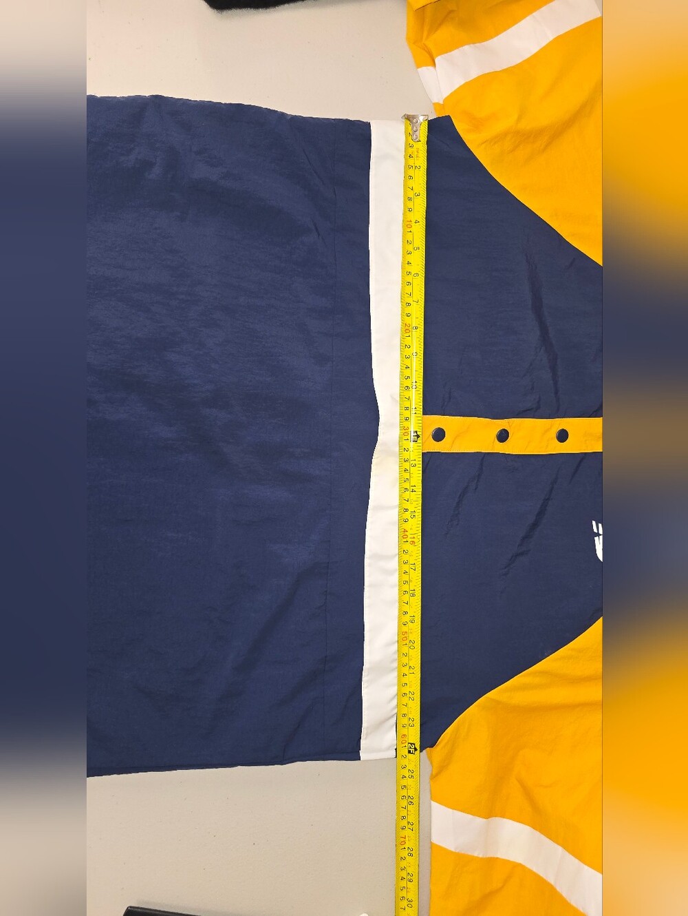 Vintage New Balance Pullover Windbreaker Jacket Men’s M Blue Yellow - Picture 7 of 7